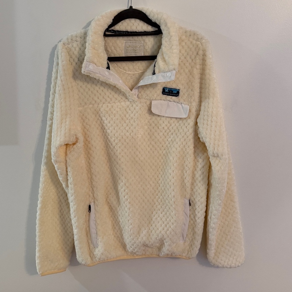 Simply Southern Cream Fleece Sweatshirt
